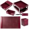 Dacasso Burgundy 8-Piece Leather Desk Set, Bonded Leather DF-5203 - alternate 5